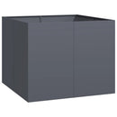 plantekasse 100x100x80 cm stål antracitgrå - Xlshop.dk