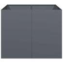 plantekasse 100x100x80 cm stål antracitgrå - Xlshop.dk