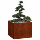 plantekasse rustfarvet 100x100x80 cm forvitringsstål