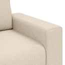Sofa 3 pcs Beige 221 x 80 x 82 cm Linned-blandet stof