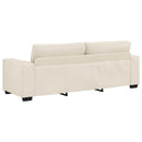 Sofa 3 pcs Beige 221 x 80 x 82 cm Linned-blandet stof