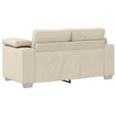 Sofa 3 pcs Beige 219 x 80 x 82 cm Linned-blandet stof