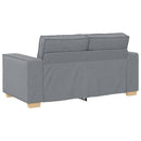 Sofa 3 pcs Lysegrå 220 x 80 x 84 cm Linned-blandet stof