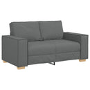 Sofa 3 pcs Mørkegrå 220 x 80 x 84 cm Linned-blandet stof