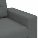 Sofa 3 pcs Mørkegrå 221 x 80 x 80 cm Linned-blandet stof