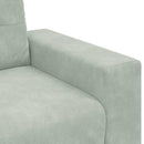 Sofa Sæt 3 pcs Lysegrå 221 x 80 x 80 cm Fløjl