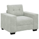 Sofa Sæt 3 pcs Lysegrå 221 x 80 x 80 cm Fløjl