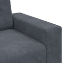 Sofa Sæt 3 pcs Mørkegrå 221 x 80 x 80 cm Fløjl