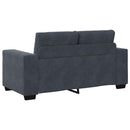 Sofa Sæt 3 pcs Mørkegrå 221 x 80 x 80 cm Fløjl