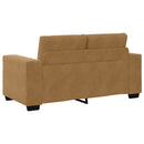 Sofa Sæt 3 pcs Brun 221 x 80 x 80 cm Fløjl