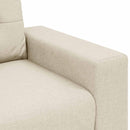 Sofa 2 stk. Beige Linned-blandet stof