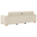 Sofa 2 stk. Beige Linned-blandet stof