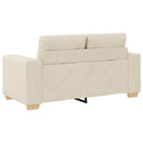 Sofa 2 stk. Beige Linned-blandet stof