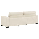 Sofa 2 pcs Beige 221 x 80 x 82 cm Linned-blandet stof