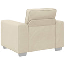 Sofa 2 pcs Beige 219 x 80 x 82 cm Linned-blandet stof