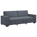 sofasæt 2 dele med hynder velour mørkegrå