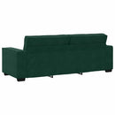 sofasæt 2 dele med hynder velour mørkegrøn