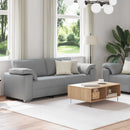 Sofa 2 pcs Lysegrå 219 x 80 x 82 cm Stof