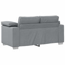 Sofa 2 pcs Lysegrå 219 x 80 x 82 cm Stof