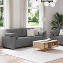 Sofa 2 pcs Mørkegrå 219 x 80 x 82 cm Stof