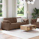 Sofa 2 pcs Brun 219 x 80 x 82 cm Stof