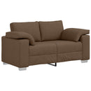Sofa 2 pcs Brun 219 x 80 x 82 cm Stof