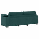 Sofa 2 pcs Mørkegrøn 219 x 80 x 82 cm Stof