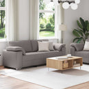 Sofa 2 pcs Gråbrun 219 x 80 x 82 cm Stof