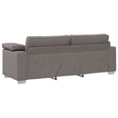 Sofa 2 pcs Gråbrun 219 x 80 x 82 cm Stof