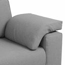 Sofa 2 pcs Skygrå 219 x 80 x 82 cm Stof