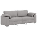 Sofa 2 pcs Skygrå 219 x 80 x 82 cm Stof