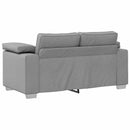 Sofa 2 pcs Skygrå 219 x 80 x 82 cm Stof