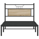 sengeramme uden madras 107x203 cm konstrueret træ sonoma-eg