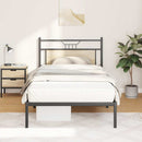 sengeramme uden madras 107x203 cm konstrueret træ sonoma-eg