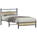 sengeramme uden madras 107x203 cm konstrueret træ sonoma-eg