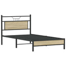 sengeramme uden madras 107x203 cm konstrueret træ sonoma-eg