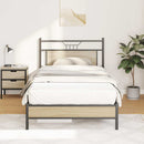 sengeramme uden madras 107x203 cm konstrueret træ sonoma-eg