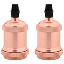 lampeholdere 2 stk rosaguld E27