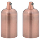lampeholdere 2 stk rød bronze E27