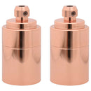 lampeholdere 2 stk rosaguld E27