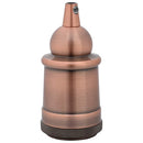 lampeholdere 2 stk rød bronze E27