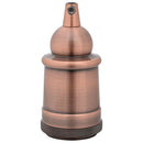 lampeholdere 2 stk rød bronze E27
