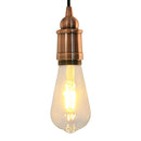 lampeholdere 2 stk rød bronze E27