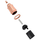 lampeholdere 2 stk rosaguld E27