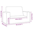 2-personers sofa til børn blødt plys pink