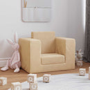 sofaseng til børn blødt plys cremefarvet