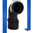 Cisternramme med opbevaring Hvid 50 x 8 x 131 cm Stål