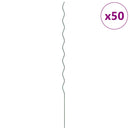 Plante støtte 50 pcs Grøn 170 x 0,6 x 0,6 cm Stål