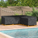 Møbelbetræk Sort 270 x 270 x 80 cm 210D Oxford Stof