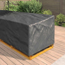 Møbelbetræk Sort 325 x 325 x 80 cm 600D Oxford Stof